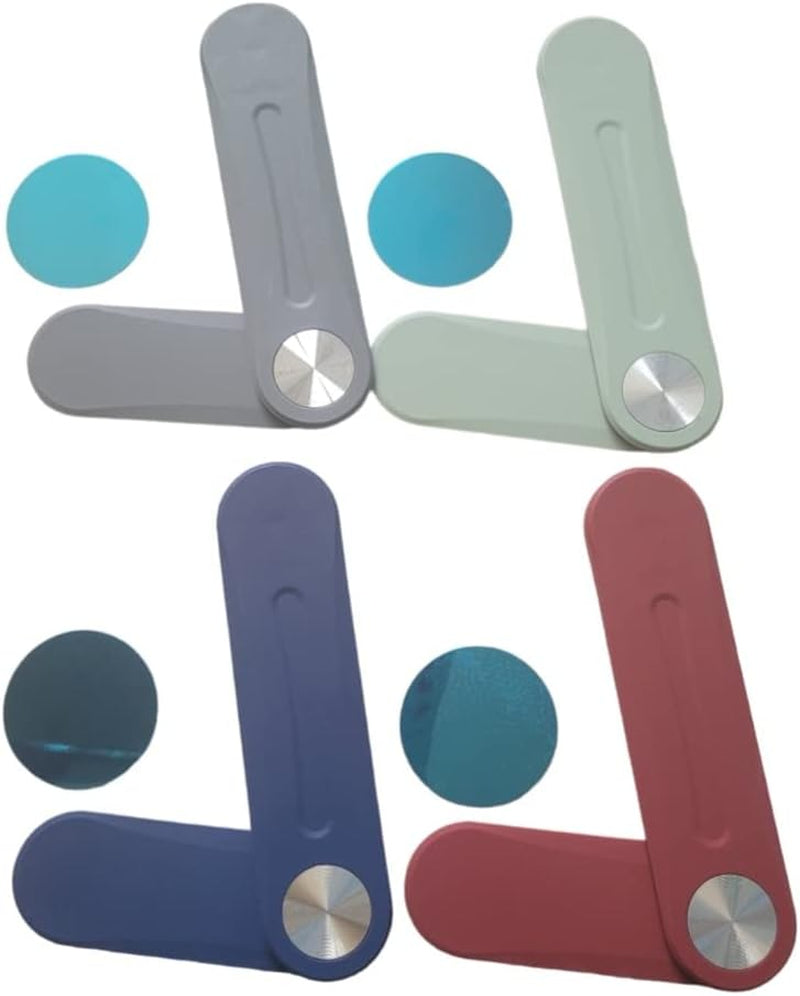 Laptop Mobile Phone Portable Holder 2 in 1 Magnetic Smart Folding Phone Holder Side Mount Screen Universal Stand (Blue)  SY Tech Co.   