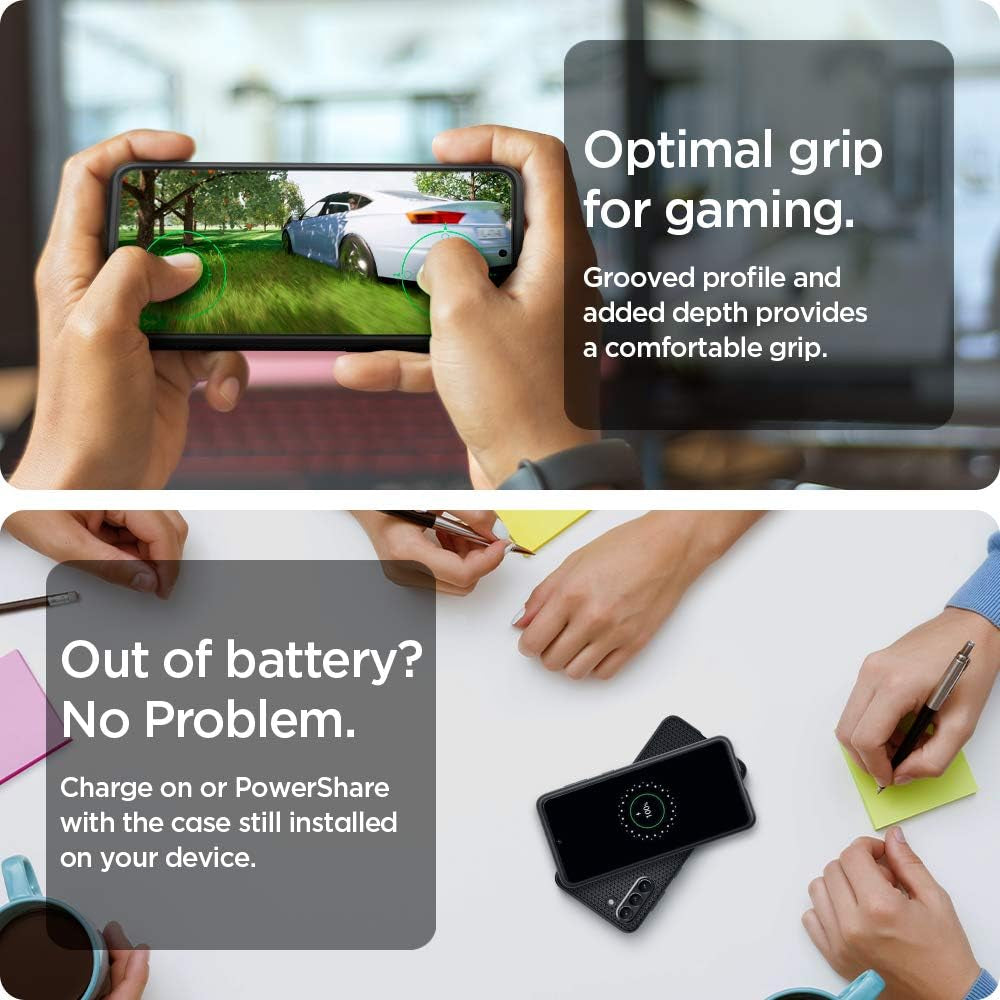 Spigen Liquid Air Armor Designed for Galaxy S21 plus Case (2021) - Matte Black  Spigen   