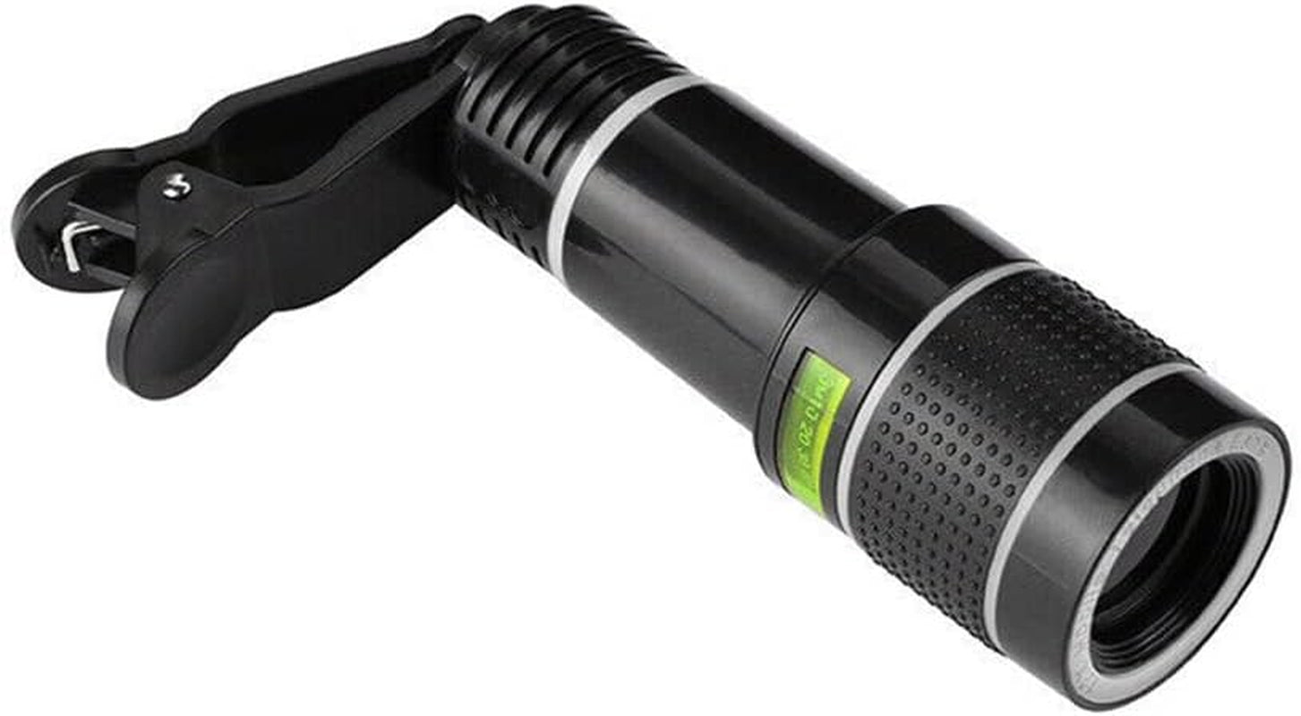 Phone Camera Lens - 20X Zoom Lens - Universal Clips-On Cell Phone Camera Lens Telescope Monocular Compatible with Smartphones  Calon   