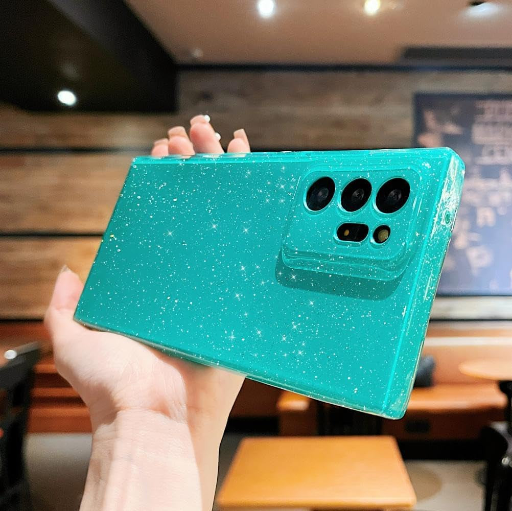 MINSCOSE Compatible with Samsung Galaxy Note 20 Ultra 5G Case,Cute Bling Glitter Thin Slim Shockproof TPU Sparkly Cover for Women Girl for Galaxy Note 20 Ultra 6.9 Inch-Mint Green  MINSCOSE   