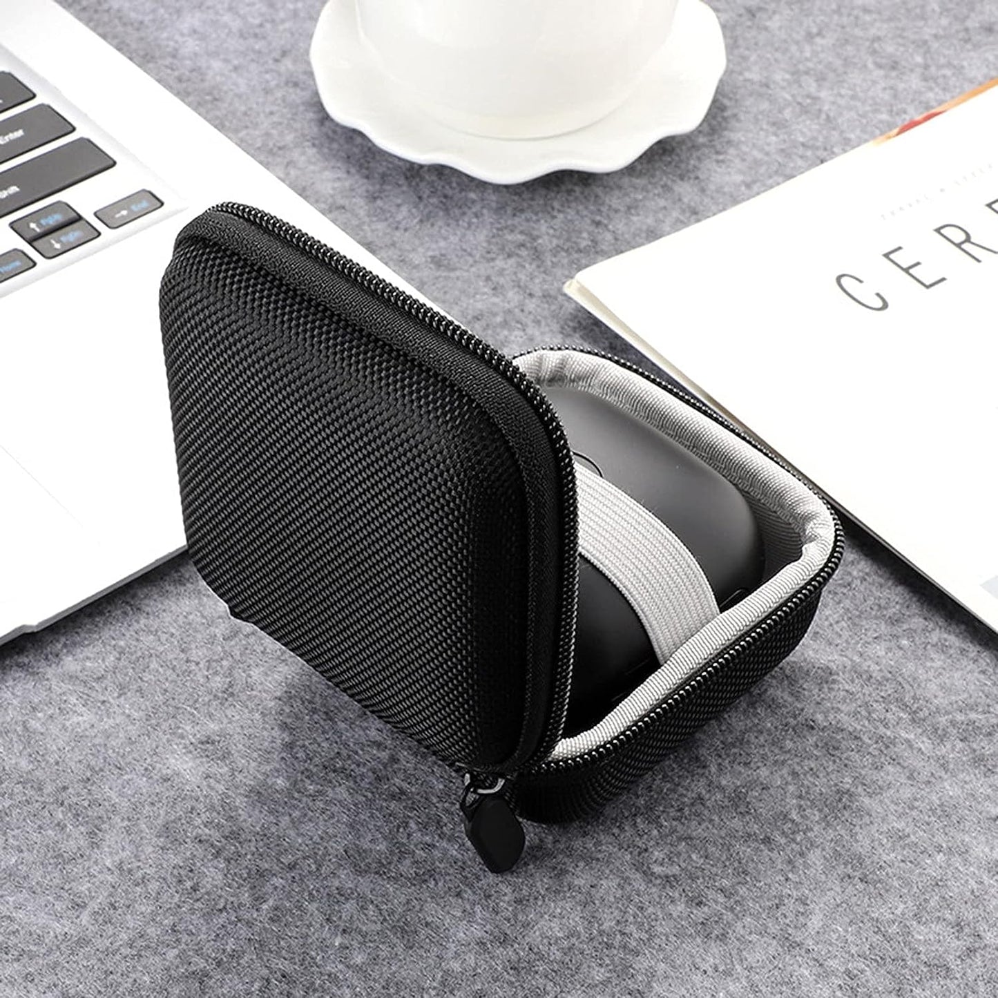 Schicj133Mm Fast Charging Cord Charger - Shockproof Hard EVA Wireless Earphone Storage Pouch Case Compatible with Powerbeats Pro/3 - Black  schicj133mm   