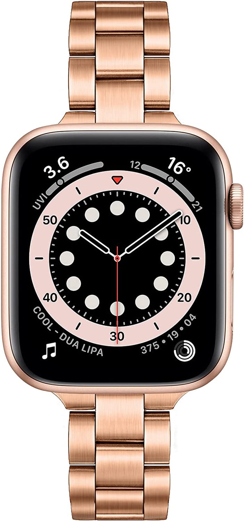 Trumirr Band for Apple Watch Series 8 7 45Mm Starlight Women, Slim Stainless Steel Watchband Feminine Strap Replacement for Iwatch SE Ultra Series 8 7 6 5 4 3 2 1 49Mm 45Mm 44Mm 42Mm  TRUMiRR Rose Gold 42/44/45/49mm 