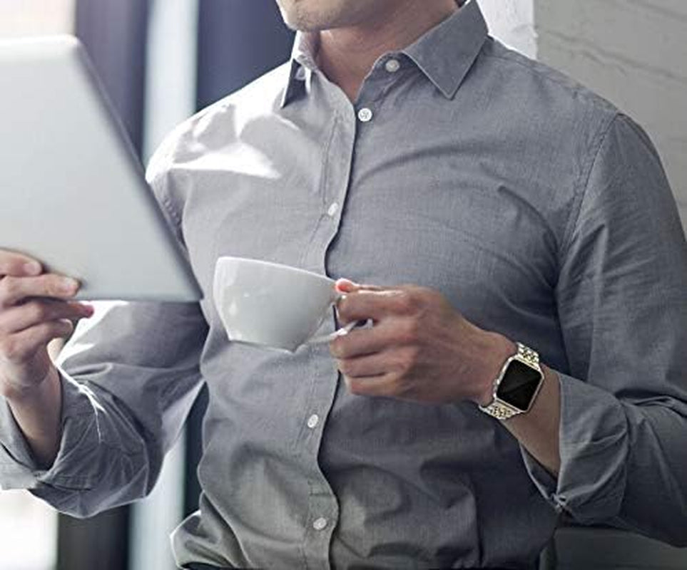 Amzaokay Band Compatible for Apple Watch Series Ultra SE Series 8 7 6 5 4 40Mm 41Mm 44Mm 45Mm 49Mm/ Series 3 2 1 38Mm 42Mm for Women Men,Stainless Steel Band for Iwatch Replacement Strap  AmzAokay   