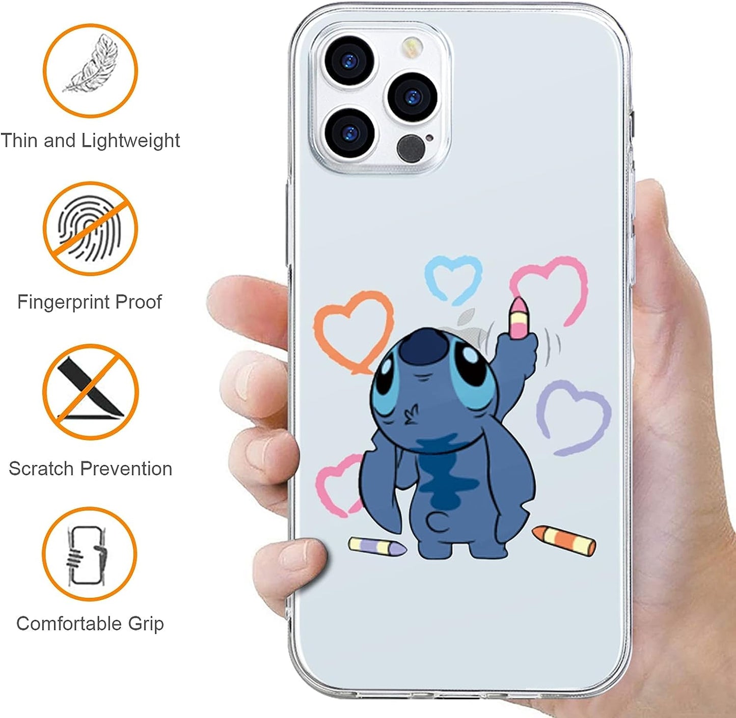 [2 Pack] Cute Case for Iphone 12 Pro Max Case, Cartoon Kawaii Aesthetic Cool Phone Cases Girly for Girls Boys Kids Women Clear Transparent Soft TPU Protective Cover Funda for Iphone 12 Pro Max 6.7"  QSN US   