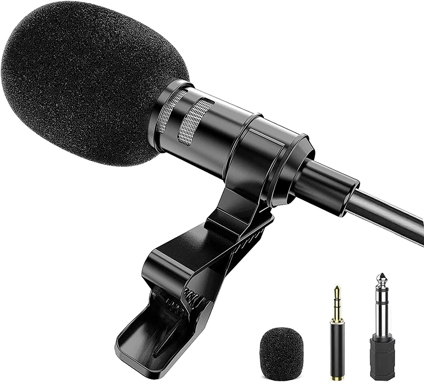 Z ZAFFIRO Lavalier Lapel Microphone Kit Clip on Omnidirectional Condenser Lav Mic for Iphone, Ipad, DSLR, Camcorder, Zoom/Tascam Recorder, PC, Macbook, Samsung Android, Smartphones  Z ZAFFIRO   