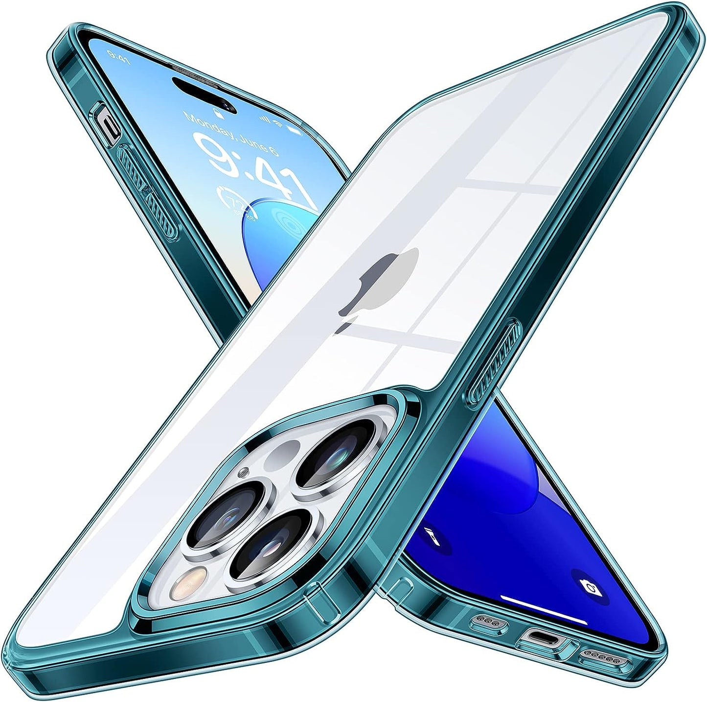 Simtect Ultra Clear for Iphone 14 Pro Case, [Non-Yellowing] [10 FT Military Drop Protection] Slim Fit yet Protective Shockproof Bumper with Airbag Case for Iphone 14 Pro 6.1 Inch- Crystal Clear  Simtect   