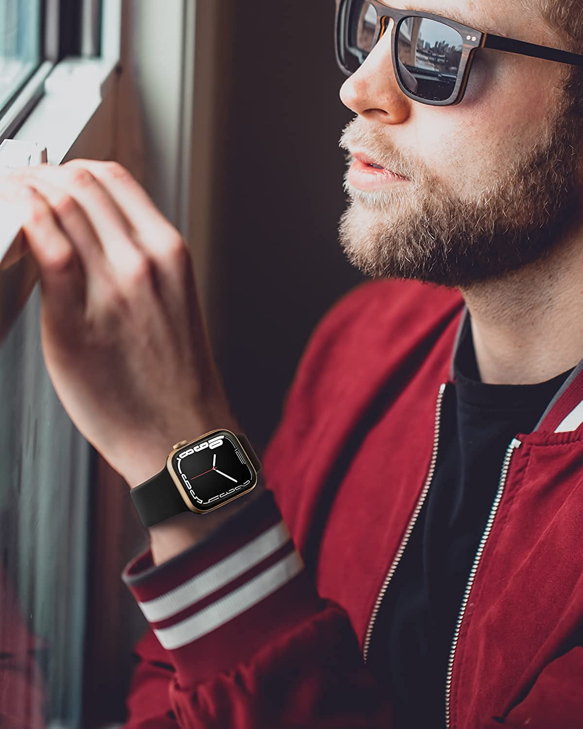 3 Pack Compatible with Apple Watch Band 38Mm 40Mm 41Mm 42Mm 44Mm 45Mm for Women Man,Soft Silicone Sport Replacement Bands for Iwatch Series 7 6 5 4 3 2 1 SE  Perperqer   