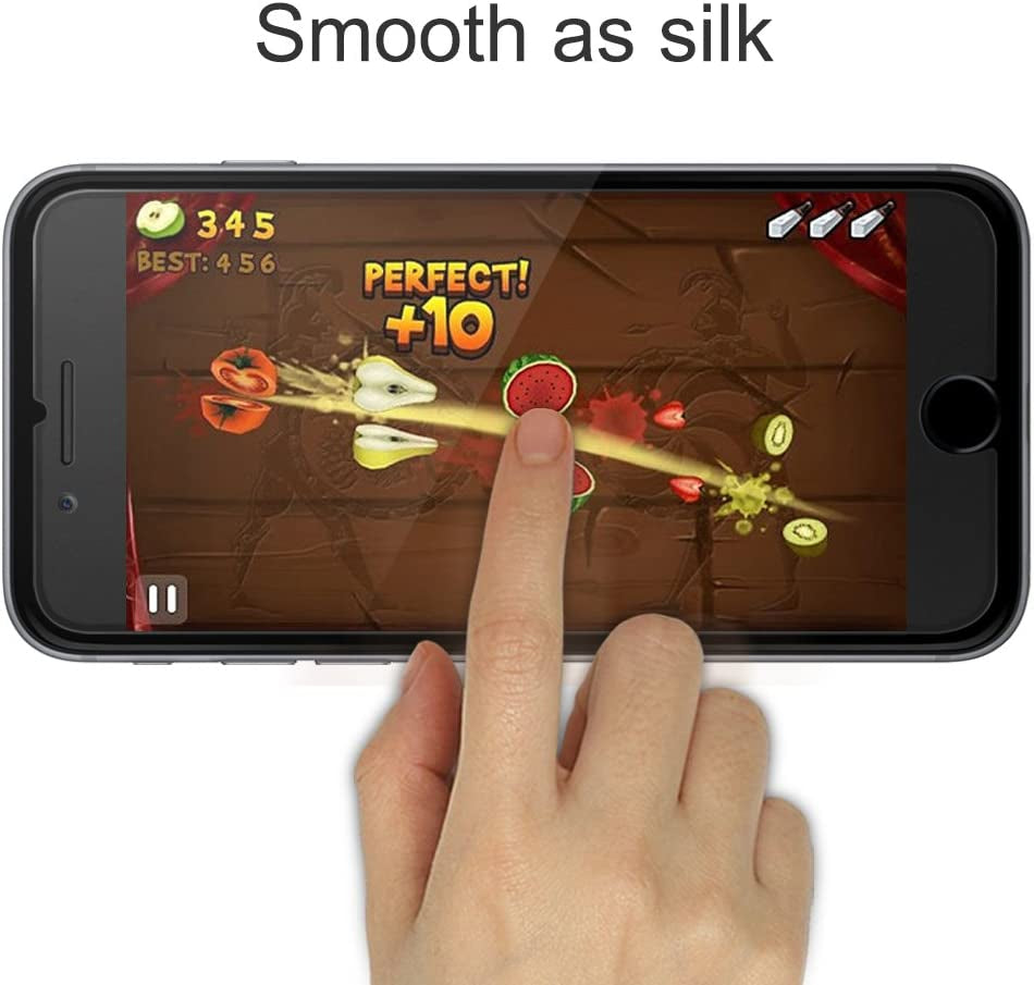Mothca Matte Glass Screen Protector for Iphone 8 7 6S 6 Anti-Glare & Anti-Fingerprint 9H HD Clear Tempered Glass Film Smooth as Silk (Not for SE 2020)  Mothca   