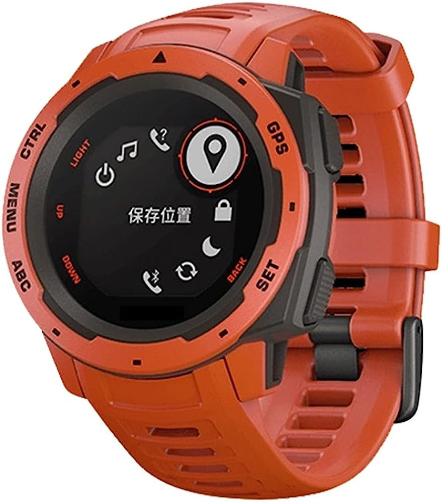 KGDHB Sports Silicone Strap for Garmin Instinct Watchband Replacement 22MM Watch Band for Garmin Instinct Esports/Tide/Solar Bracelet  KGDHB G For Instinct Tide 