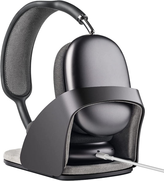 SUPERONE Smart Headphone Stand Designed for Airpods Max, Headset Holder with Hibernating Base Airpods Max Stand Aluminum Alloy, Grey  SUPERONE   