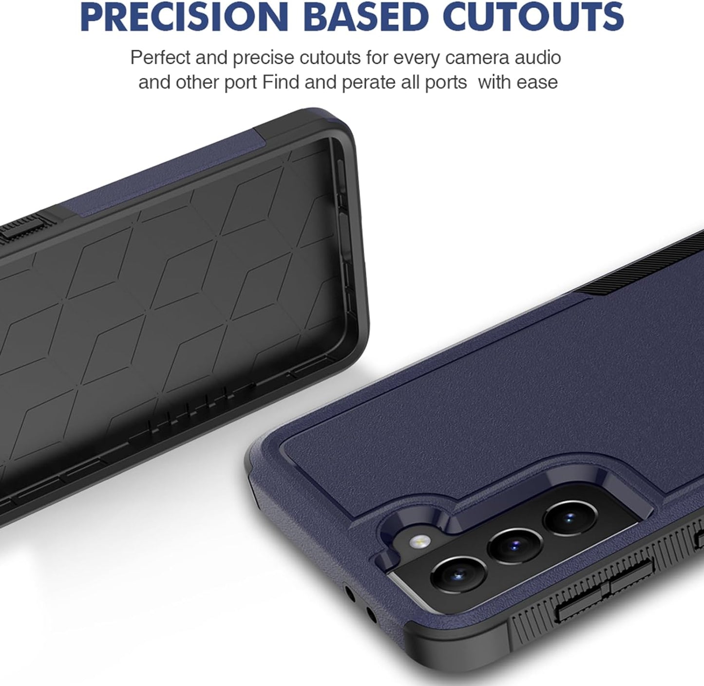 For Samsung Galaxy S21 plus Case: Dual Layer Protective Heavy Duty Cell Phone Cover Shockproof Rugged with Screen Protector - Military Protection Bumper Tough - Samsung Galaxy S21+ plus 5G, Blue  Jinxian Co., Ltd.   