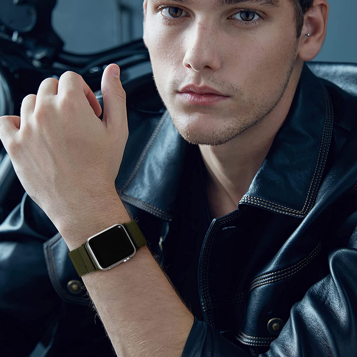 Daqin 3 Pack Stretchy Nylon Solo Loop Band Compatible with Apple Watch Band 41Mm 45Mm 38Mm 40Mm 42Mm 44Mm 49Mm, Adjustable Elastic Braided Straps for Apple Watch Ultra Iwatch Series 8/7/6/5/4/3/2/1/SE  Ylire-US   