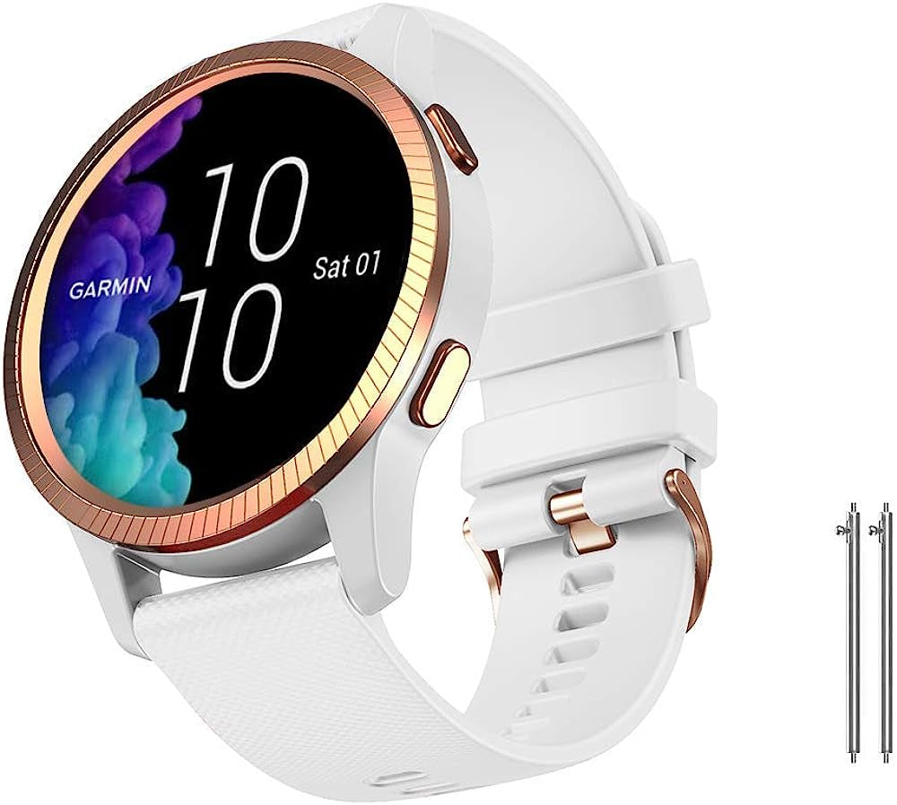 Notocity for Garmin Venu/Venu 2 Plus/Venu Sq/Venu Sq 2/ Vivoactive 3 Watch Band, 20Mm Quick Release Silicone Strap for Forerunner 245/645, Vivoactive HR, Approach S40/S42  NotoCity   