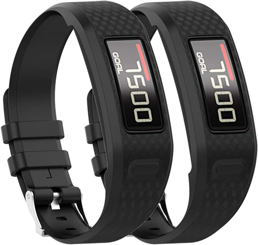 QGHXO Band for Garmin Vivofit 1 / Vivofit2, Soft Silicone Replacement Watch Band Strap for Garmin Vivofit 1 / Vivofit 2 Activity Tracker, Small, Large, Ten Colors  QGHXO   