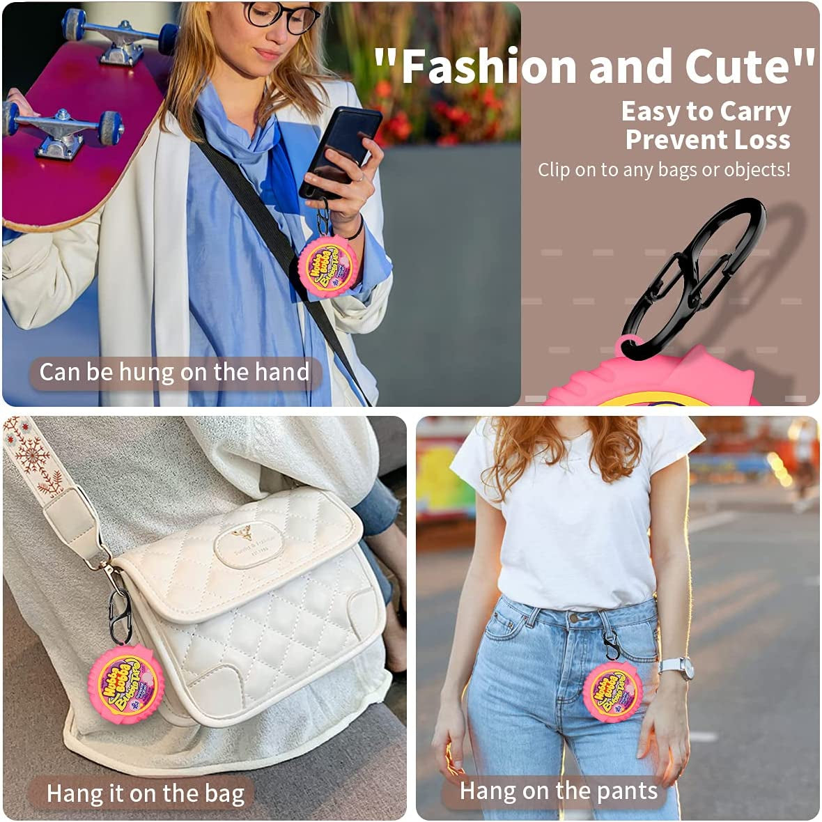 For Galaxy Buds Live/Galaxy Buds Pro Case Cover (2021), AIBEAMER Shockproof Silicone Protective Cute Cover 3D Cartoon Anime Design for Samsung Galaxy Buds 2(2021) Charging Case (Bubble Gum Case)  AIBEAMER   