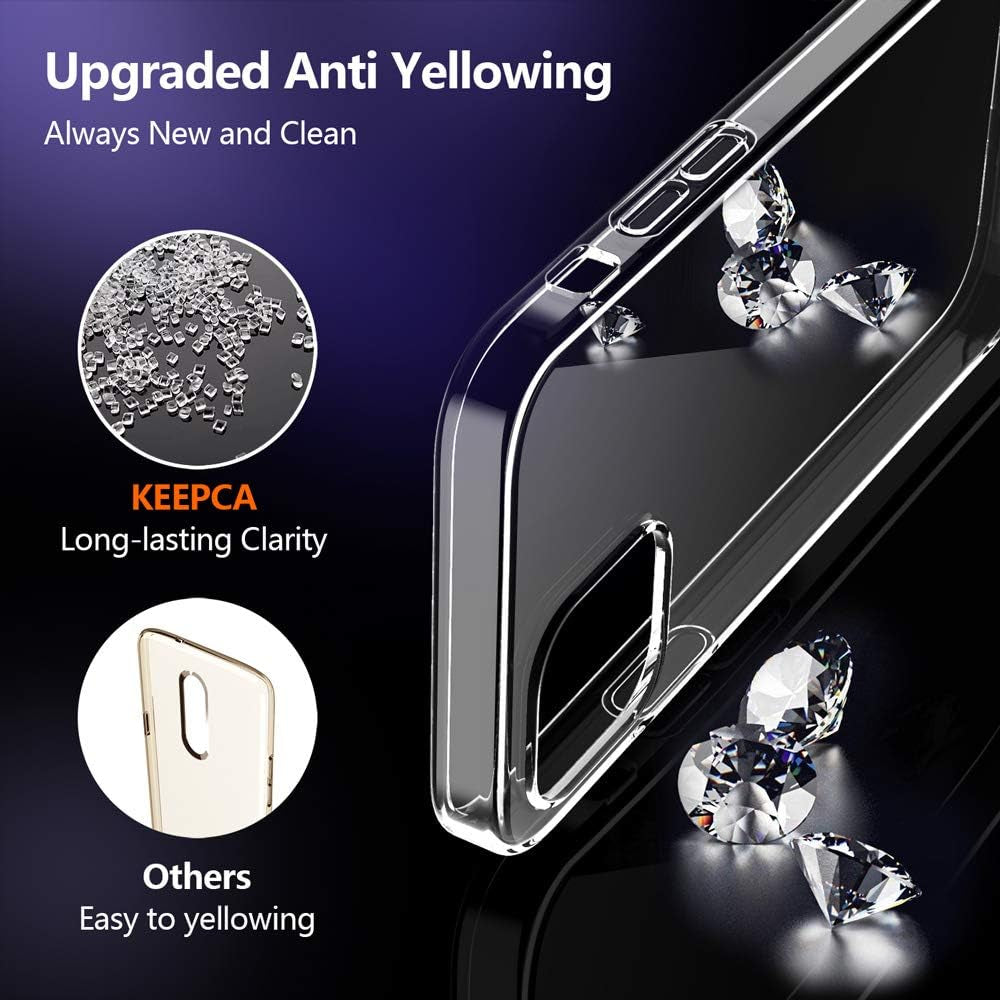 KEEPCA Clear Case for Iphone 12,Slim Thin Soft Skin Silicone Flexible TPU Rubber Gel Lightweight Shockproof Anti-Scratch Protective Case Cover for Iphone 12 Pro,Crystal Clear  KEEPCA   