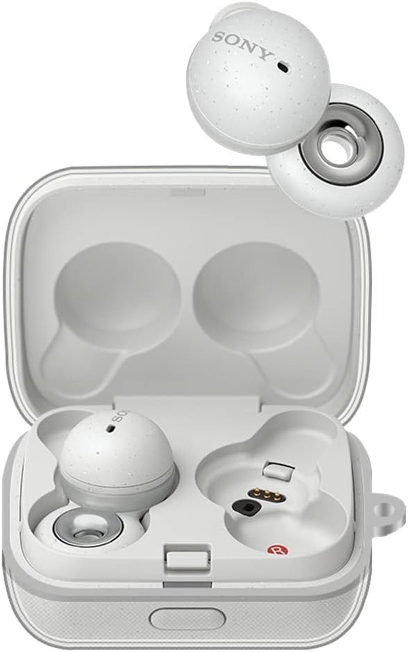 2 Pack Soft TPU Protective Clear Case Cover Compatible with Sony Linkbuds WF-L900 Earphone, Protective Skin Sleeve with Key Chain (Transparent)  DAYJOY   