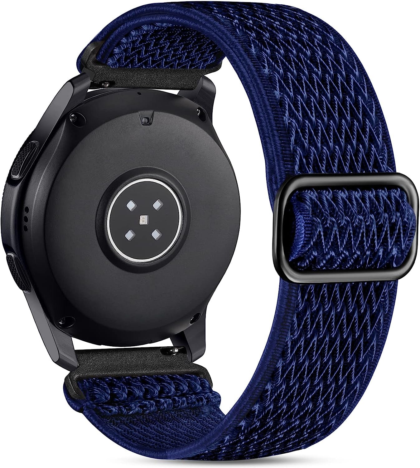Easuny 22Mm Watch Bands Compatible for Samsung Galaxy Watch 3 45Mm Band/Galaxy Watch 46Mm/Gear S3 Frontier, Stretchy Adjustable Elastic Nylon Woven Loop Wristband for Men Women  Easuny Navy Blue  