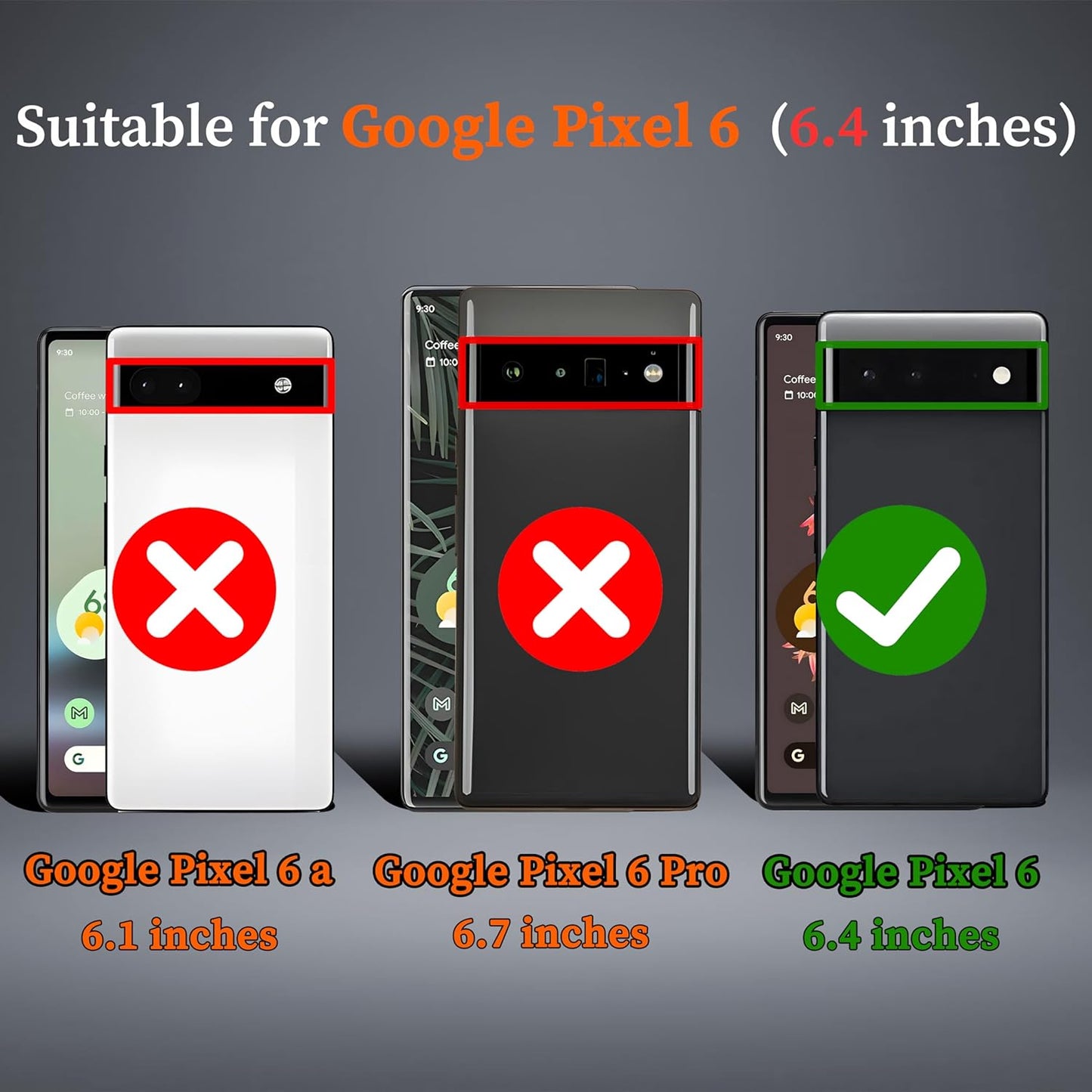 Ibaove for Google Pixel 6 Case with Slide Camera Cover+2 HD Screen Protector, [Military Grade] Shockproof Phone Case with Ring Kickstand for Google Pixel 6 Phone, Black  iBaove   