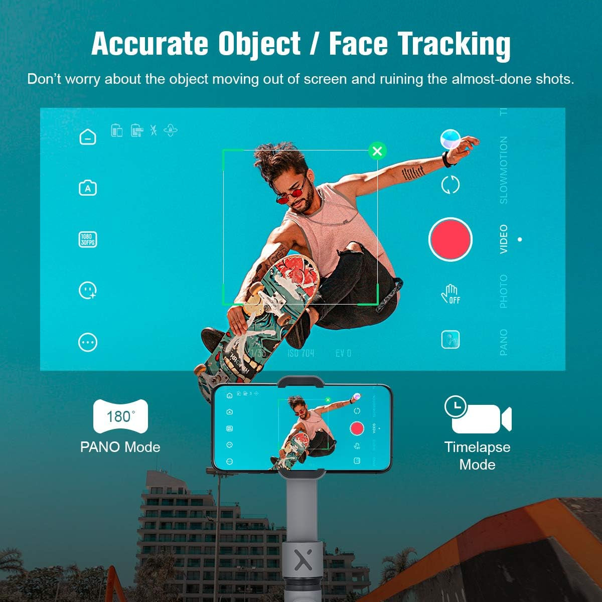 Zhiyun Smooth-Q 3-Axis Handheld Gimbal Stabilizer for Smartphone up to 220G or 6 Inches I.E. Iphone 7 Plus, Samsung S7, Huawei Mate  Zhiyun   
