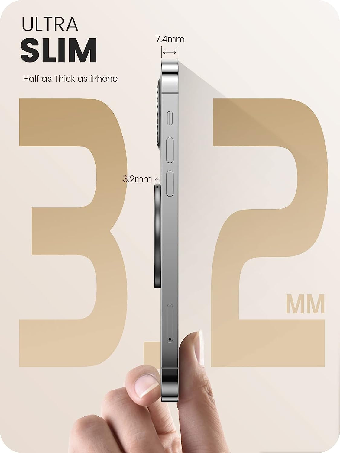 A-Lugei【Removable Wireless Charging】 Magsafe Ring, 【Foldable & Detachable】 Magnetic Cell Phone Ring Holder Finger Kickstand, 【14 Strong Magnets】 Phone Holder for Hand Mag Safe Iphone Ring Holder Grip  A-LuGei   