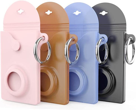 Dentang Wallet for Airtag with Keychain, Thin Minimalist Front Pocket Wallet Credit Card Cash Purse with Case Holder for Apple Air Tag (4Color),Qb-122  Dentang   