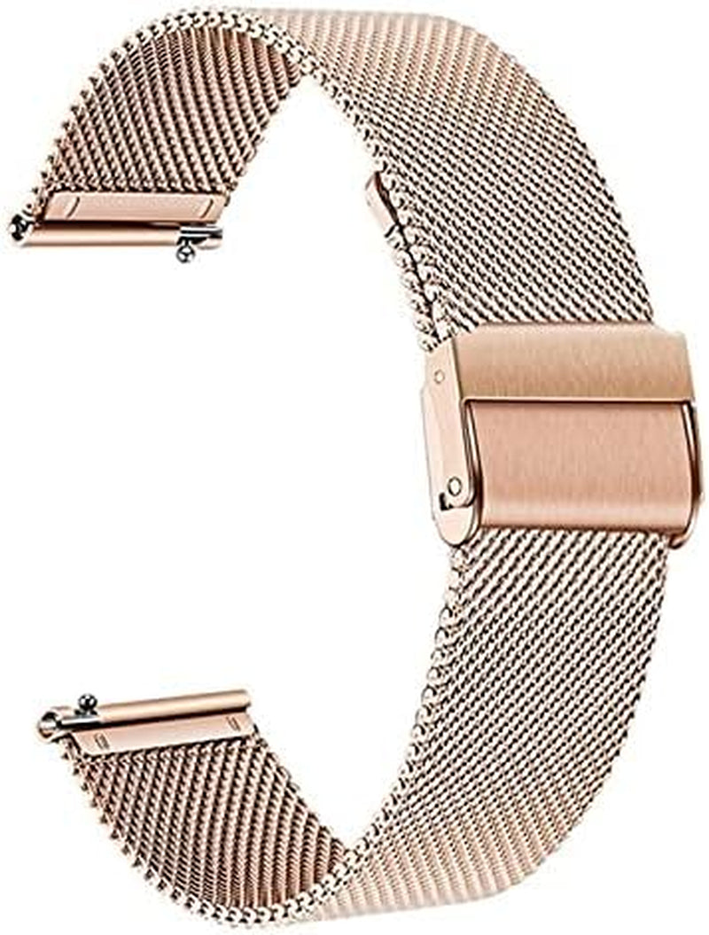 IENYU for Garmin Vivoactive 3 Strap Milanese Metal Watch Band for Garmin Accessoires Forerunner 245/645 Vivomove HR Venu Sq Bracelet  IENYU Rosegold For Vivoactive 3 