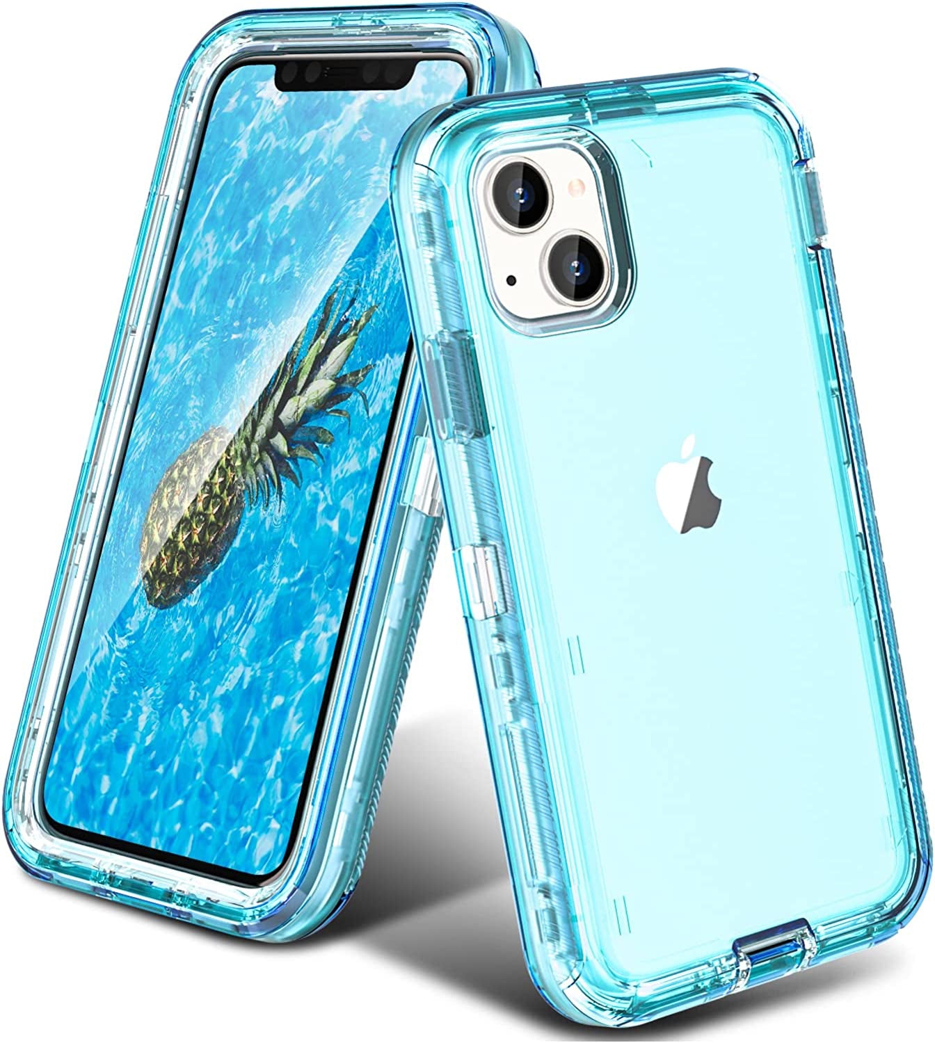 Oribox for Iphone 13 Case Black, [10 FT Military Grade Drop Protection], Soft-Touch Finish of the Liquid Silicone Exterior Feels, Heavy Duty Shockproof Anti-Fall Case for Iphone 13,6.1 Inch, Black  ORIbox Crystal Blue iPhone 13 
