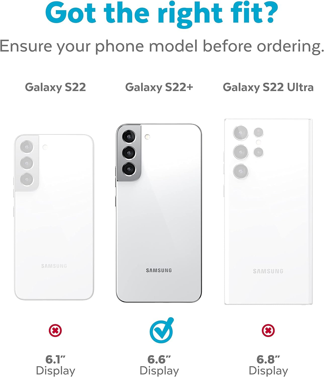 Speck Products Presidio2 Grip Samsung Galaxy S22+ Case, Graphite Grey/Black/Bold Red  Speck Products   