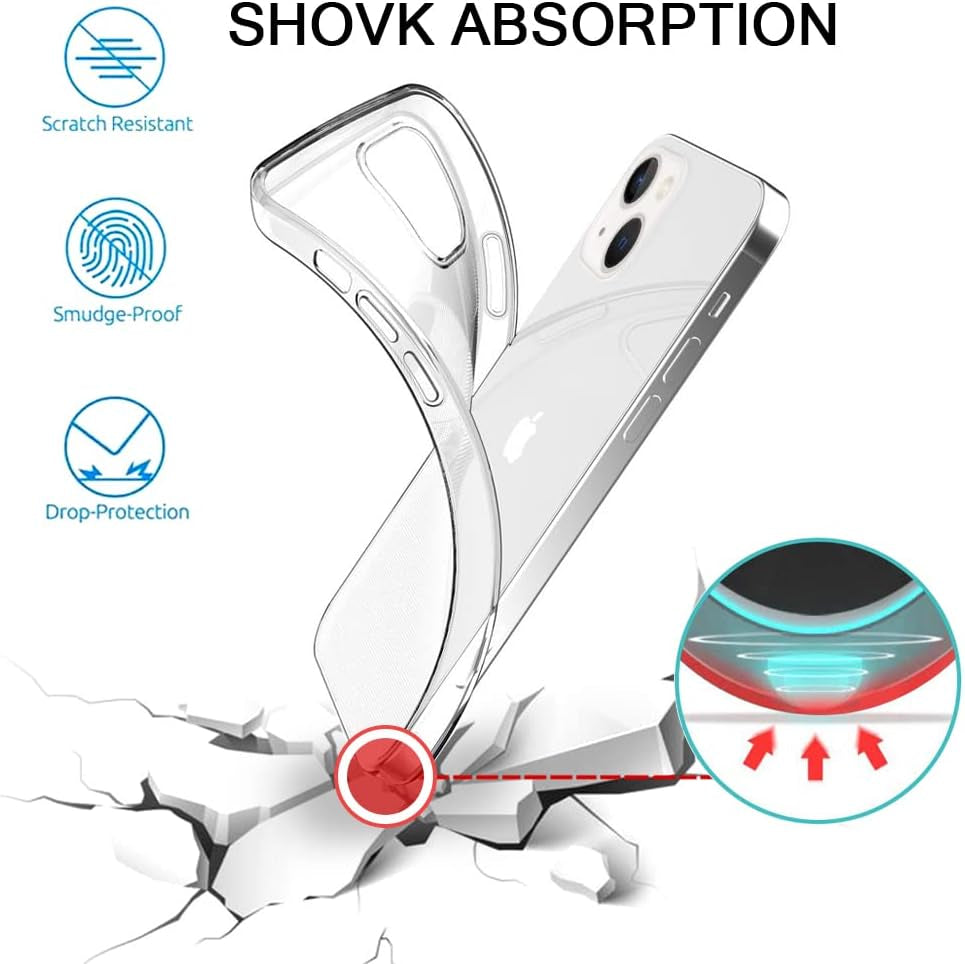 Ademen Clear Case for Iphone 13 Case 6.1 Inches Cute Hummingbird Case for Girls Women Soft TPU Protective Bumper Case Cover for Iphone 13(Hummingbird)  Ademen   