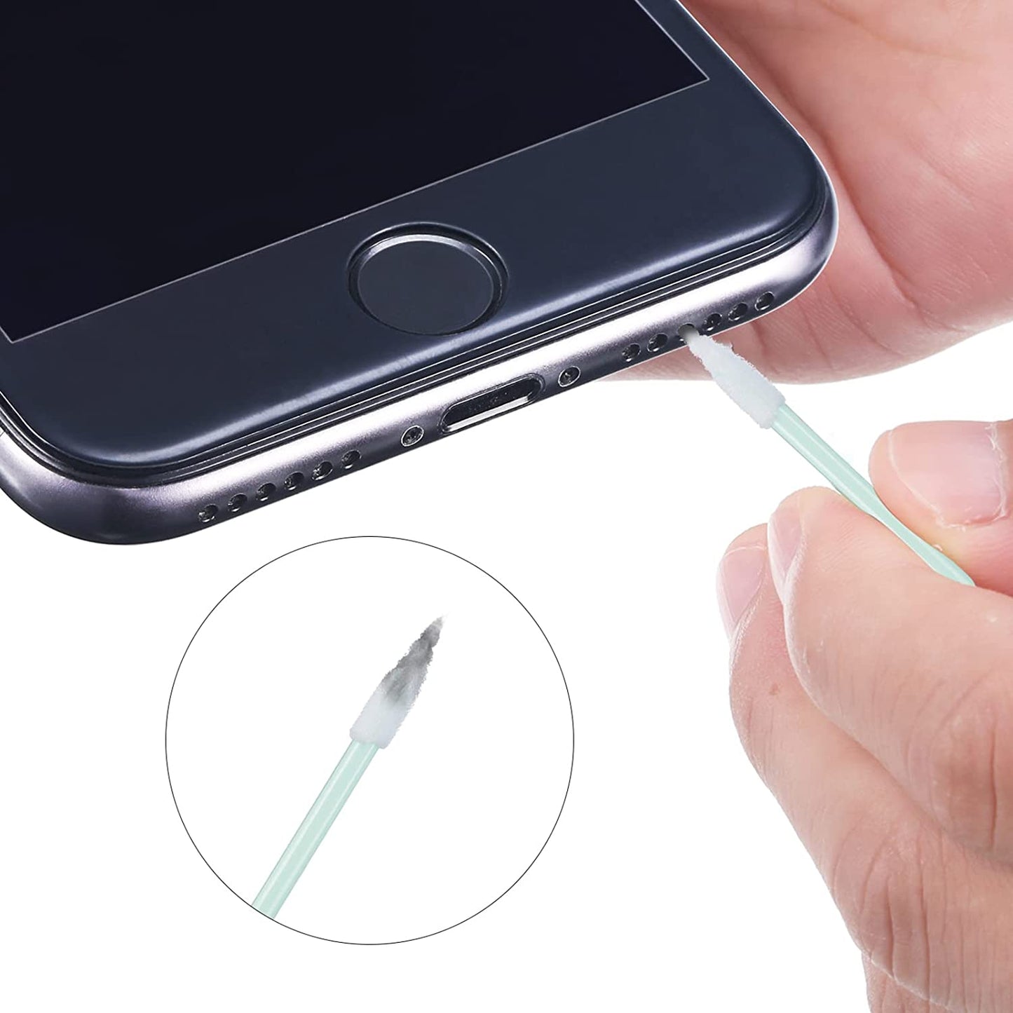 Anti Dust Plugs Compatible with Iphone 7/8/ X/XS/XR/ 11/12, Included Phone Port Cleaning Brush Kit, Cell Phone Speaker Cleaning Brushes and Phone Receiver Cleaning Brush Set (24 Pieces)  Tatuo   