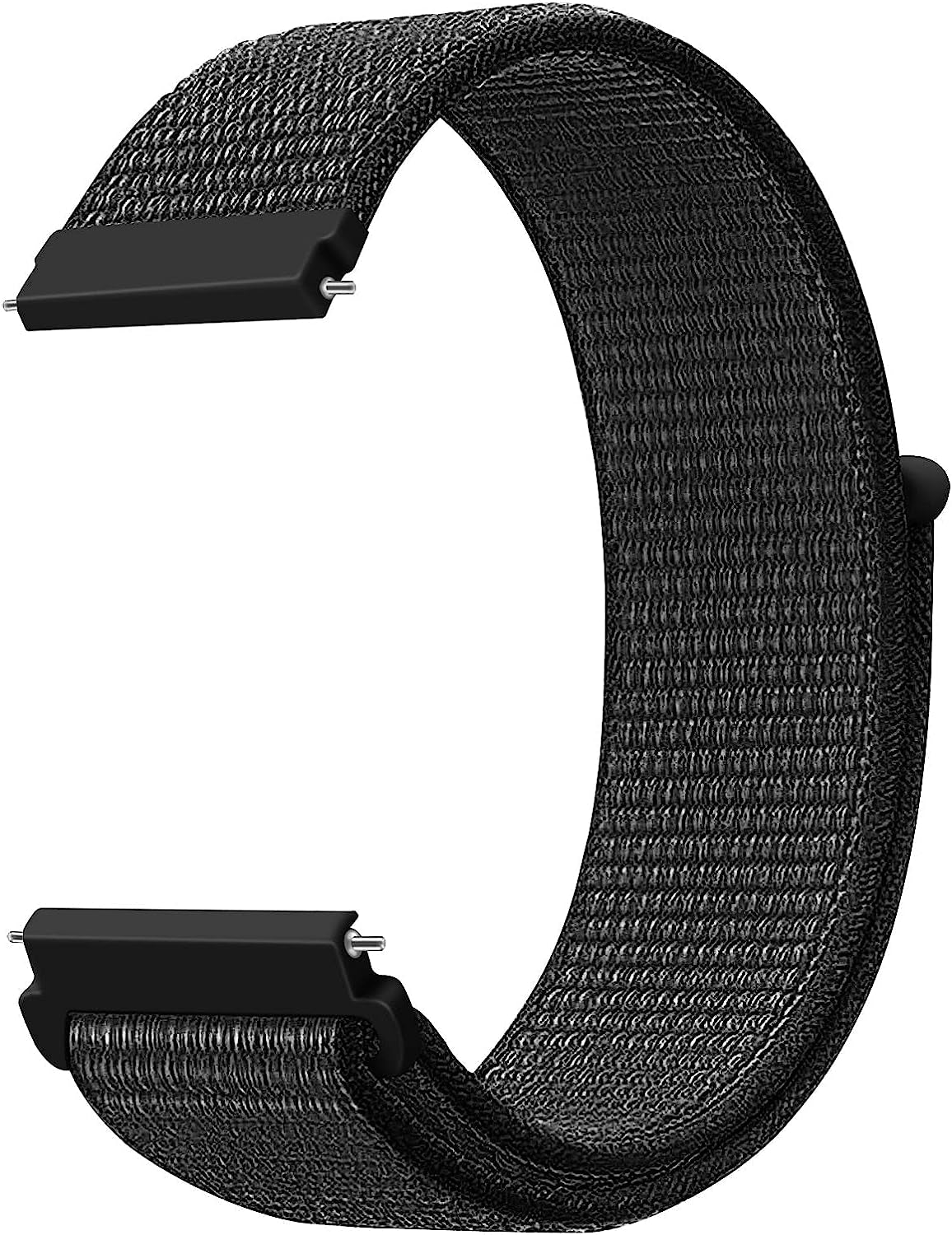 20Mm Quick Release Watch Band Nylon Strap for Samsung Galaxy Watch 5 4 3 40Mm 41Mm 42Mm 44Mm 45Mm 46Mm Nylon Breathable Sport Strap Wristband Replacement Bracelet for Amazfit Bip U Pro/Gts/Gts 2 3 4  DMVEIMAL Reflective black  