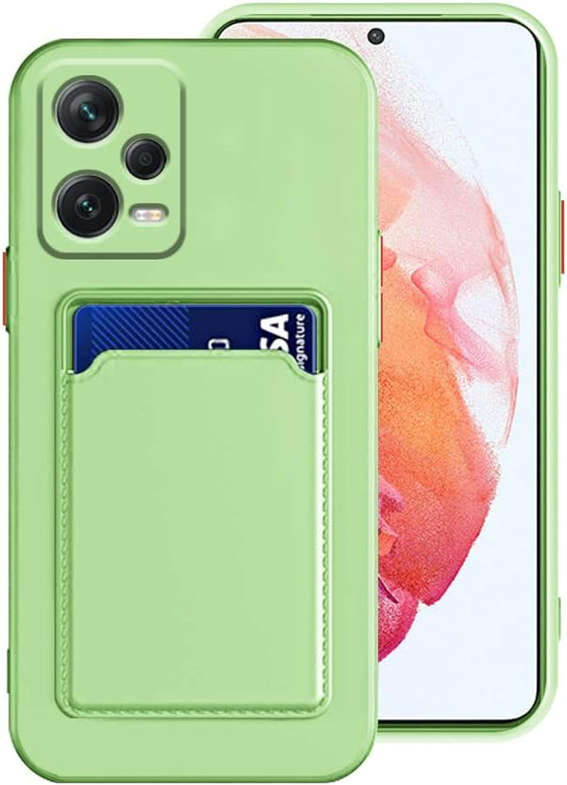 Tiwinxing Compatible with Redmi Note 12 Pro plus Case with Card Holder Shockproof Phone Cases for Xiaomi Redmi Note 12 Pro plus Anti-Scratch Silicone TPU Redmi Note 12 Pro plus Cases (Grey)  Tiwinxing Green  