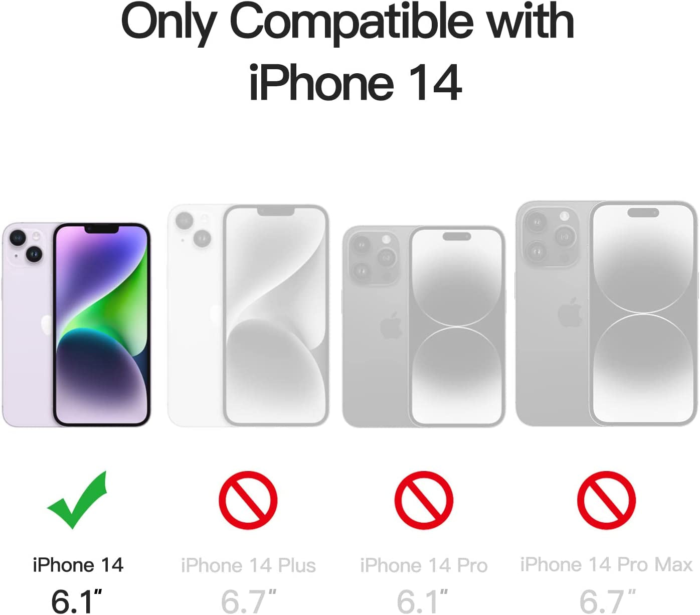 Jetech Magnetic Case for Iphone 14 6.1-Inch Compatible with Magsafe, Translucent Matte Back Slim Shockproof Phone Cover (Light Purple)  JETech   