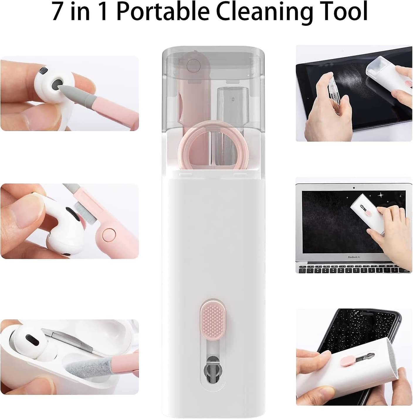 4K-ERA Laptop Screen Keyboard Earbud Cleaner Kit for Airpods Pro Macbook, Electronics Airpod Cleaning Pen Brush Tool for PC TV Phone Computer Headphone - 5Ml Screens Cleaners Spray  4K-ERA   