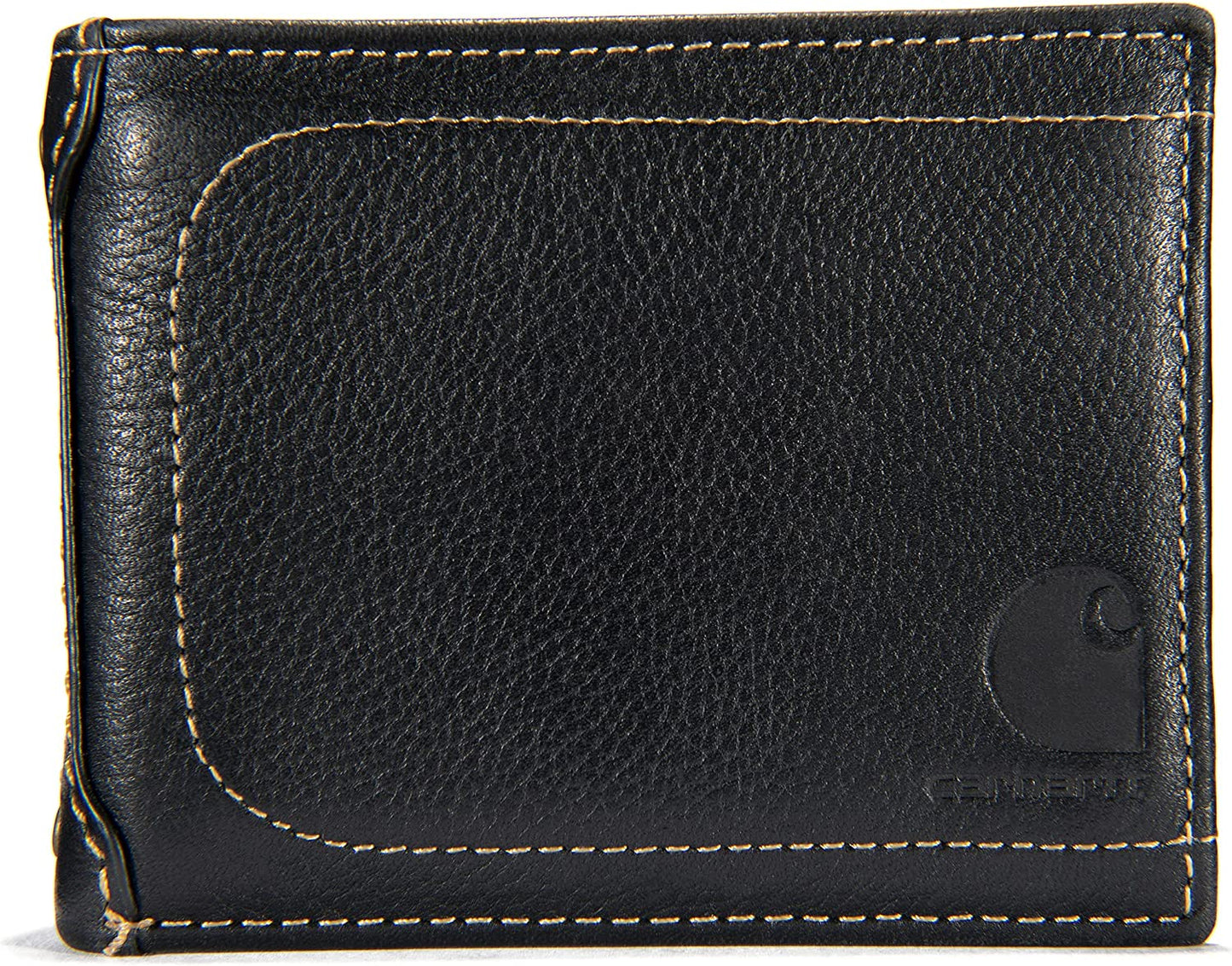 Carhartt Men'S Billfold and Passcase Wallets, Durable Bifold Wallets, Available in Leather and Canvas Styles  Carhartt Black  
