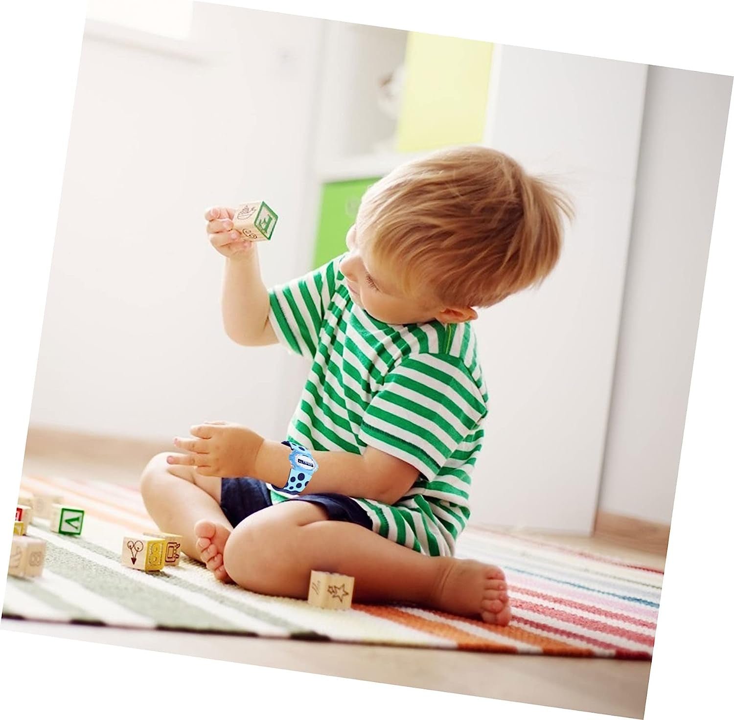 Mikikit Smartwatch Bands Children Universal Supple Wristband Belt Replacement Anti-Slip Smartwatch Watchband Strap Decorative Watch Kids Silicone Band Silicone Wristbands  Mikikit   