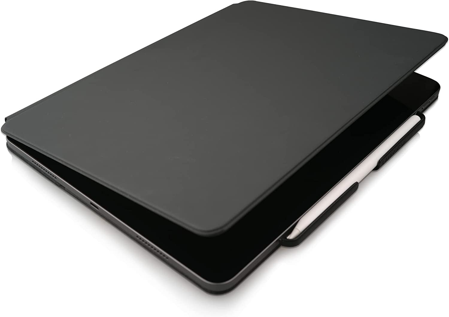 Lanhorse Air Pencil Holder Compatible for Apple Pencil 2Nd Gen, Handmade with Leather, to Be Used for Magic Keyboard, Smart Keyboard Folio, Smart Folio. (Black)  lanhorse   