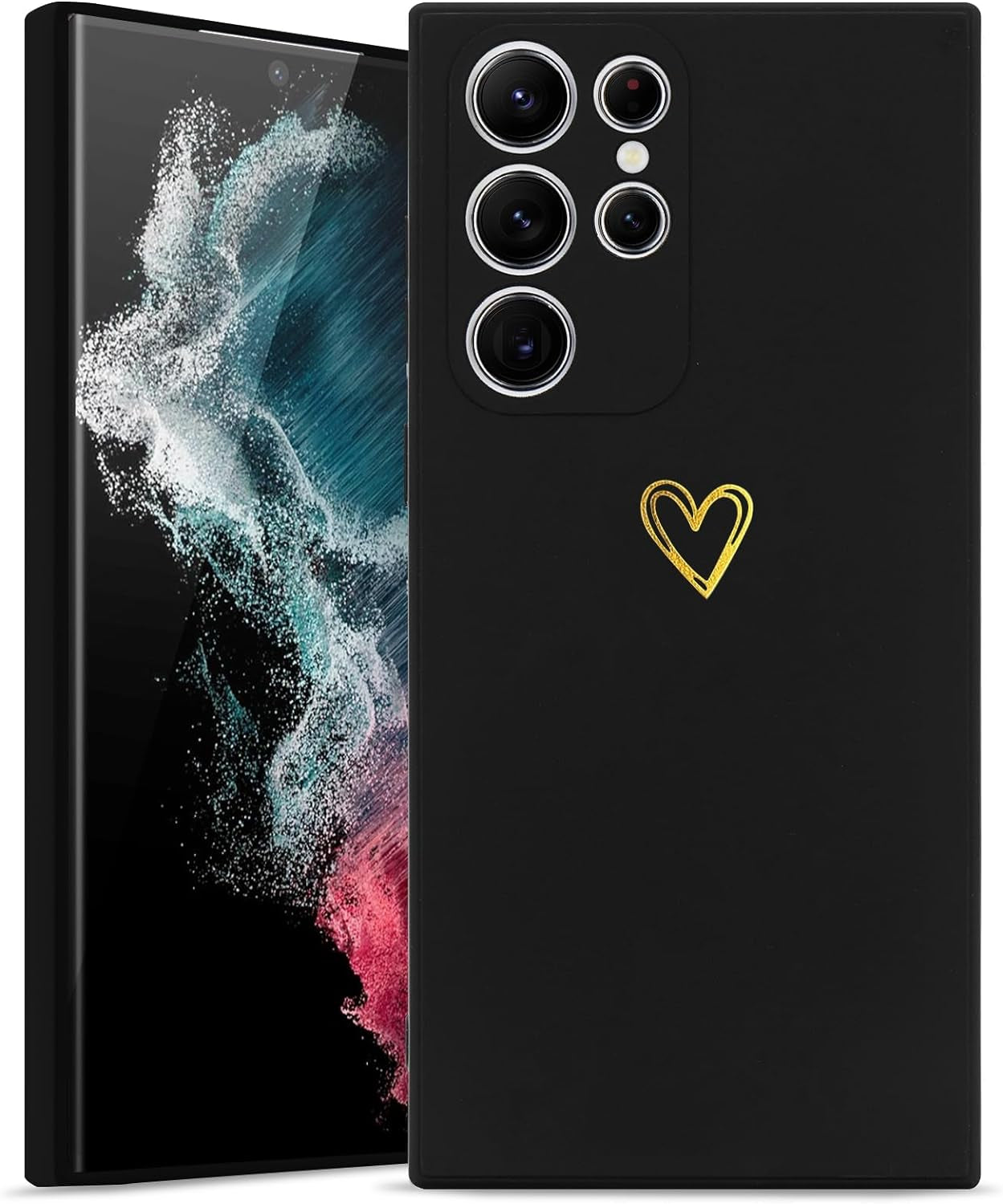 Wirvyuer for Samsung Galaxy S22 Case Cute Slim Shockproof Phone Case with Wireless Charging Support and Protection, Lime Green  Wirvyuer Black Samsung Galaxy S22 Ultra 