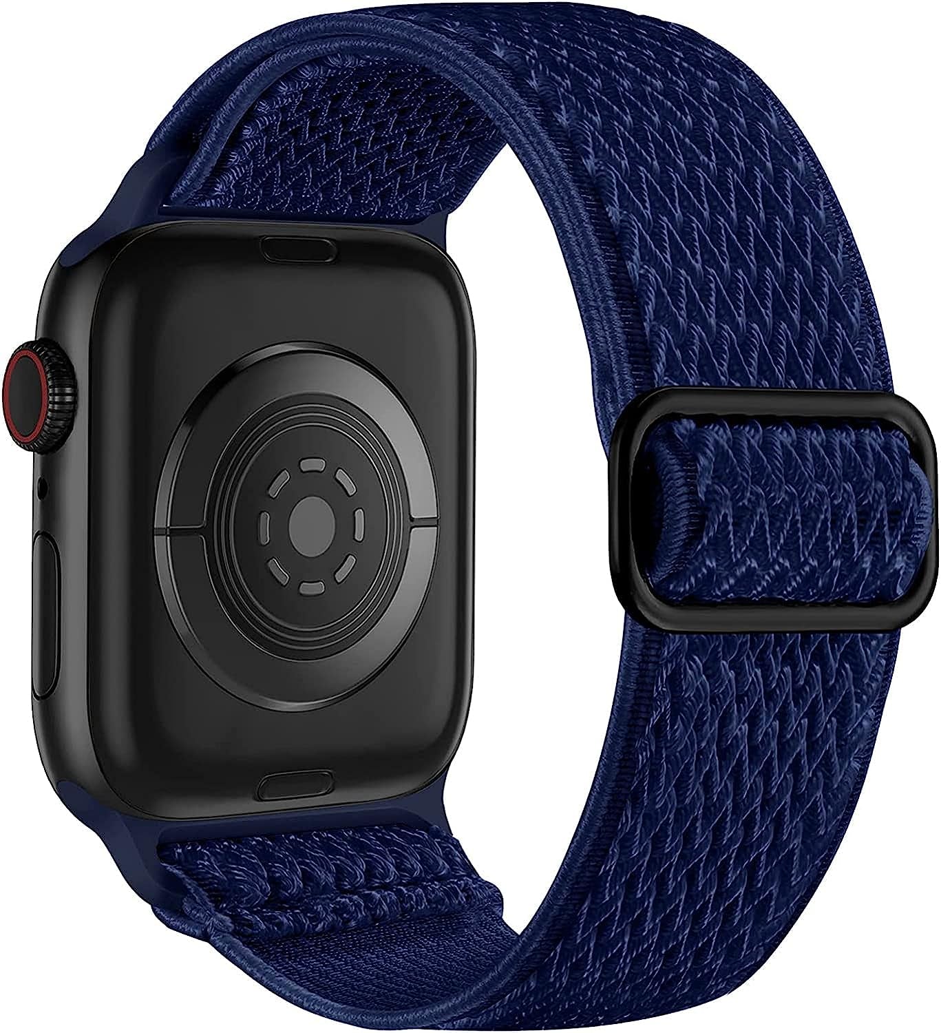 Lerobo Elastic Bands Compatible with Apple Watch Bands 44Mm 42Mm 38Mm 40Mm,Stretchy Solo Loop Soft Nylon Strap Replacement Band for Iwatch/Apple Watch SE Series 6,Series 3,Series 5 4 3 2 1 Women Men  PJStore-US Midnight Blue 38mm/40mm/41mm 
