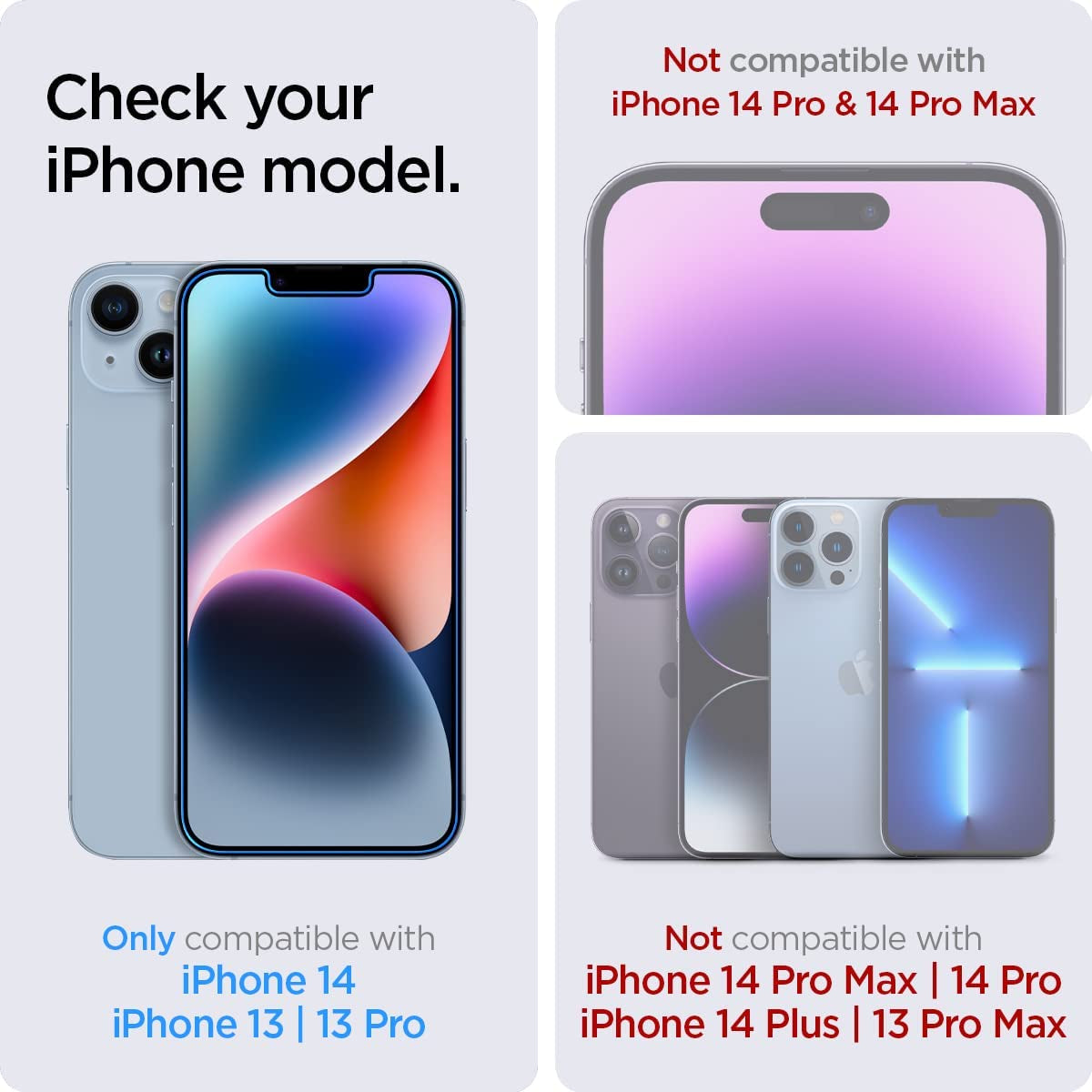 Spigen Tempered Glass Screen Protector Designed for Iphone 14 / Iphone 13 Pro/Iphone 13 [2 Pack]  Spigen   