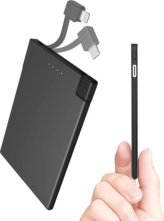 TNTOR Portable Charger for Iphone Built in Lightning Cable, 3500Mah Ultra Slim External Battery, Fast Charge Power Bank for Iphone 14/13/12/11 Pro/X/8 Etc  Shenzhen LDTEK Technology Co., Ltd   