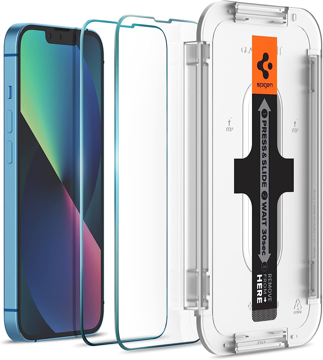 Spigen Tempered Glass Screen Protector [Glastr EZ FIT] Designed for Iphone 13 Mini - Sensor Protection / 2 Pack  Spigen   