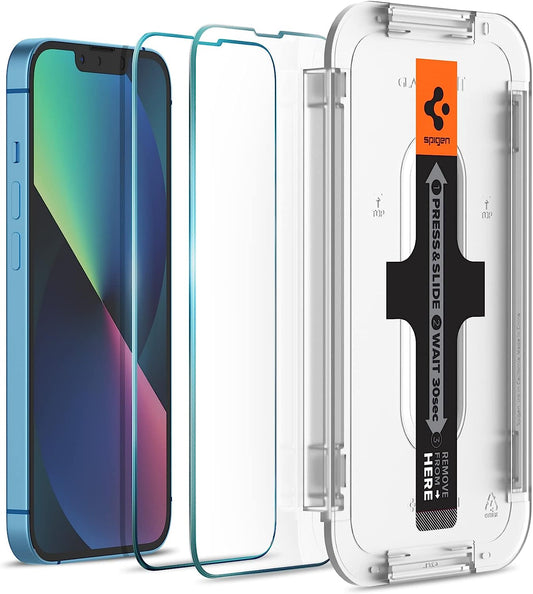 Spigen Tempered Glass Screen Protector [Glastr EZ FIT] Designed for Iphone 13 Mini - Sensor Protection / 2 Pack  Spigen   