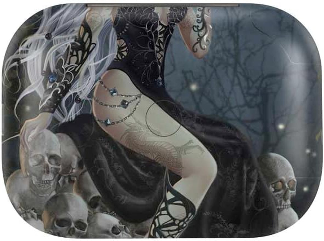 Skinit Decal Skin Compatible with Echo Buds - Officially Licensed Nene Thomas Gothic Queen with Silver Dragon by Nene Thomas Design  Skinit   