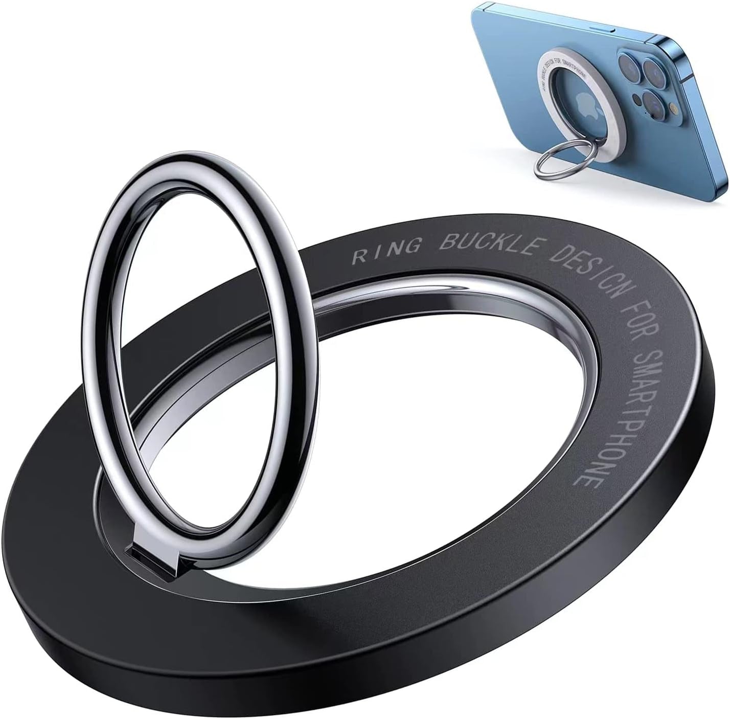 [2 Pack] JINWAYBST Magnetic Phone Ring Holder Magnetic Finger Phone Ring Stand Holder, Magnet Ring Grip, Compatible with Iphone 14 plus 13 12, Pro, Pro Max, Mini  JINWAYBST   