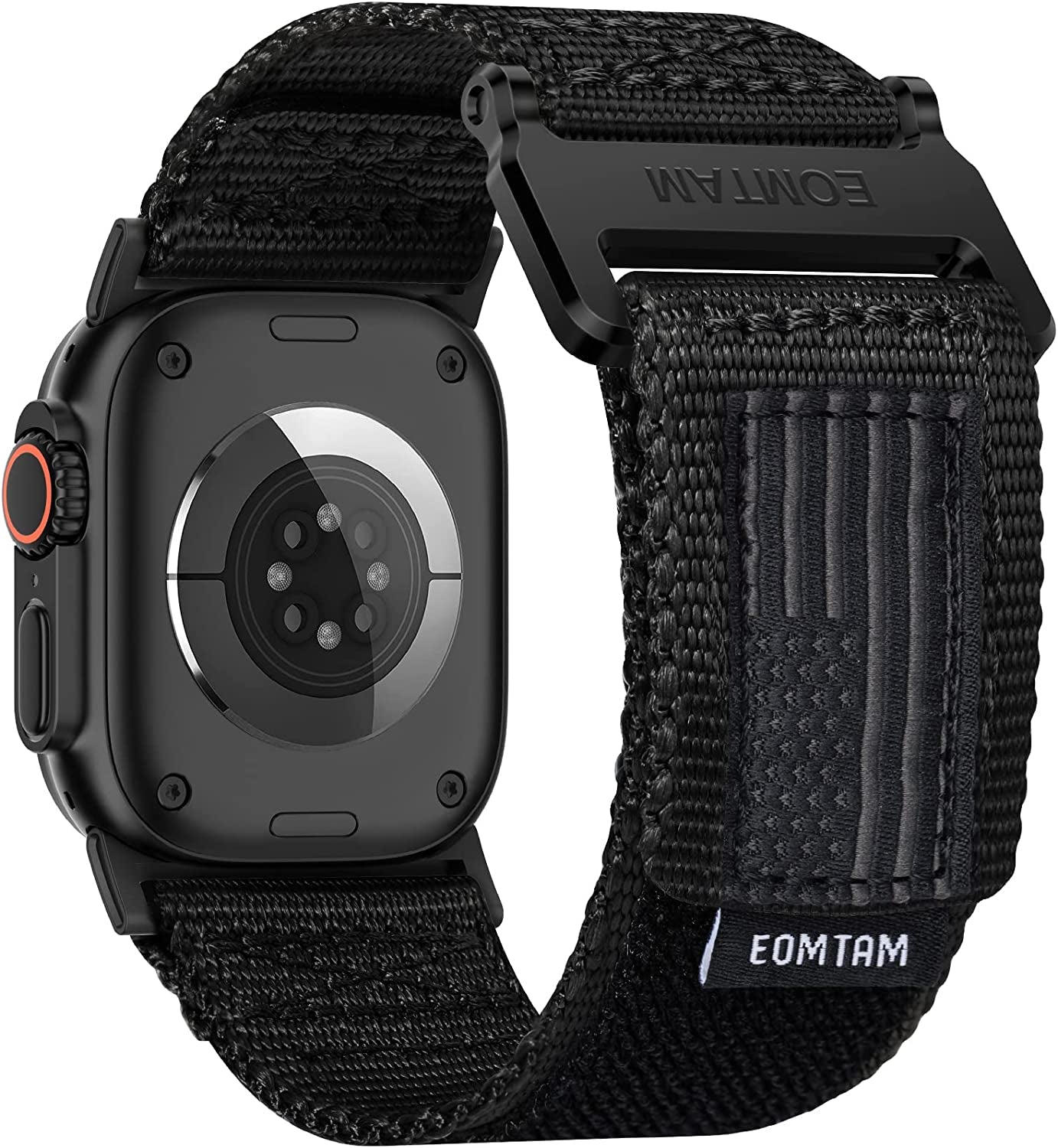 EOMTAM Width 30MM Men Soft Nylon Strap for Apple Watch Band Ultra 49Mm 45Mm 44Mm 42Mm 41Mm 40Mm 38Mm, Rugged Sport Woven Adjustable Wristband for Iwatch Series 8 SE 7 6 5 4 3  EOMTAM   