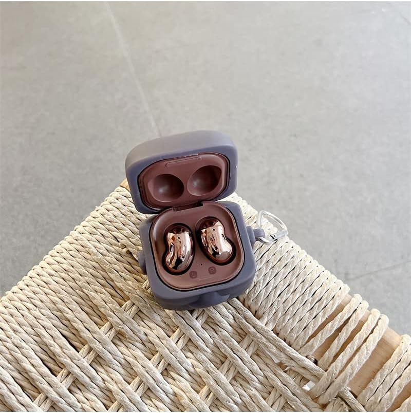 Fit Designed for Samsung Galaxy Buds2 Pro (2022) /Galaxy Buds 2 (2021) /Galaxy Buds Live (2020) /Galaxy Buds Pro (2021), Suublg Silicone Charging Case Protection Cover with Keychain (Estones)  Suublg   