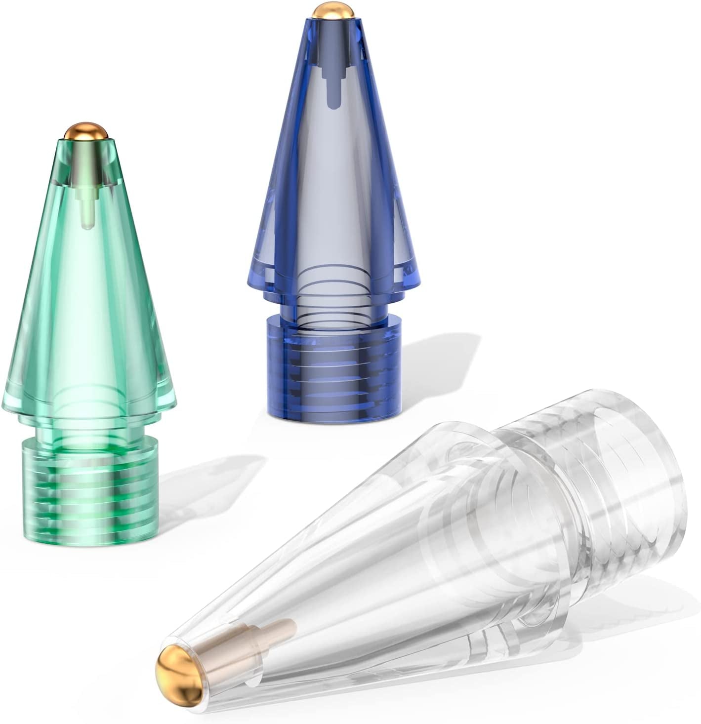 Upgraded Pencil Tips for Apple Pencil 2Nd/1St Generation, Well Precision Control Replacement Pen Tips, Metal Wear-Resistant Pen Nibs (3 Pack)  OOCLCURFUL   