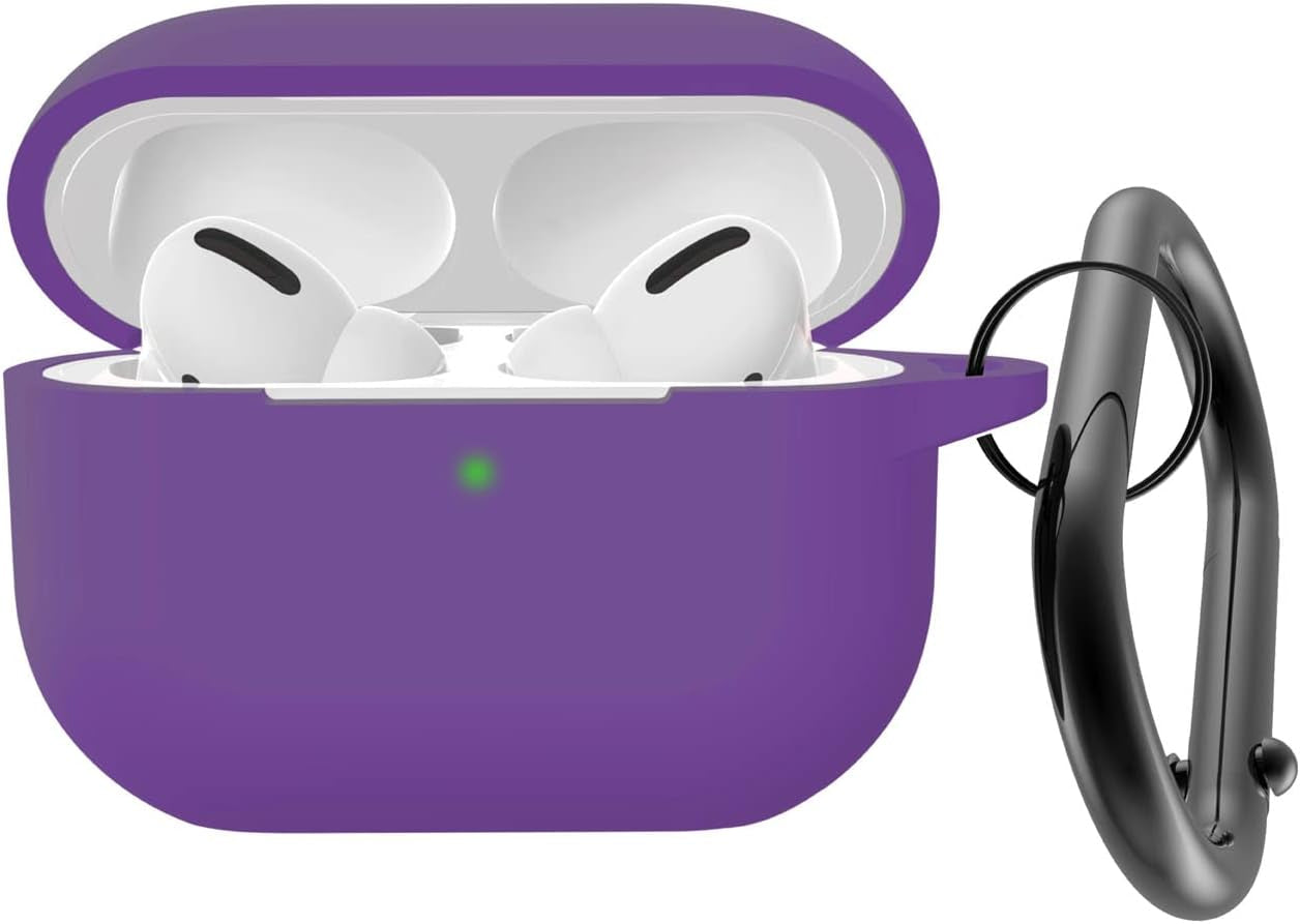 AGAOSH for Airpods Pro 2Nd Generation Case Cover with Keychain,Soft Silicone Skin Cover Protective Case for New Apple Airpods Pro Gen 2 Case 2022 Charging Case for Women Men Girl [Front LED Visible]  AGAOSH Banana Purple  